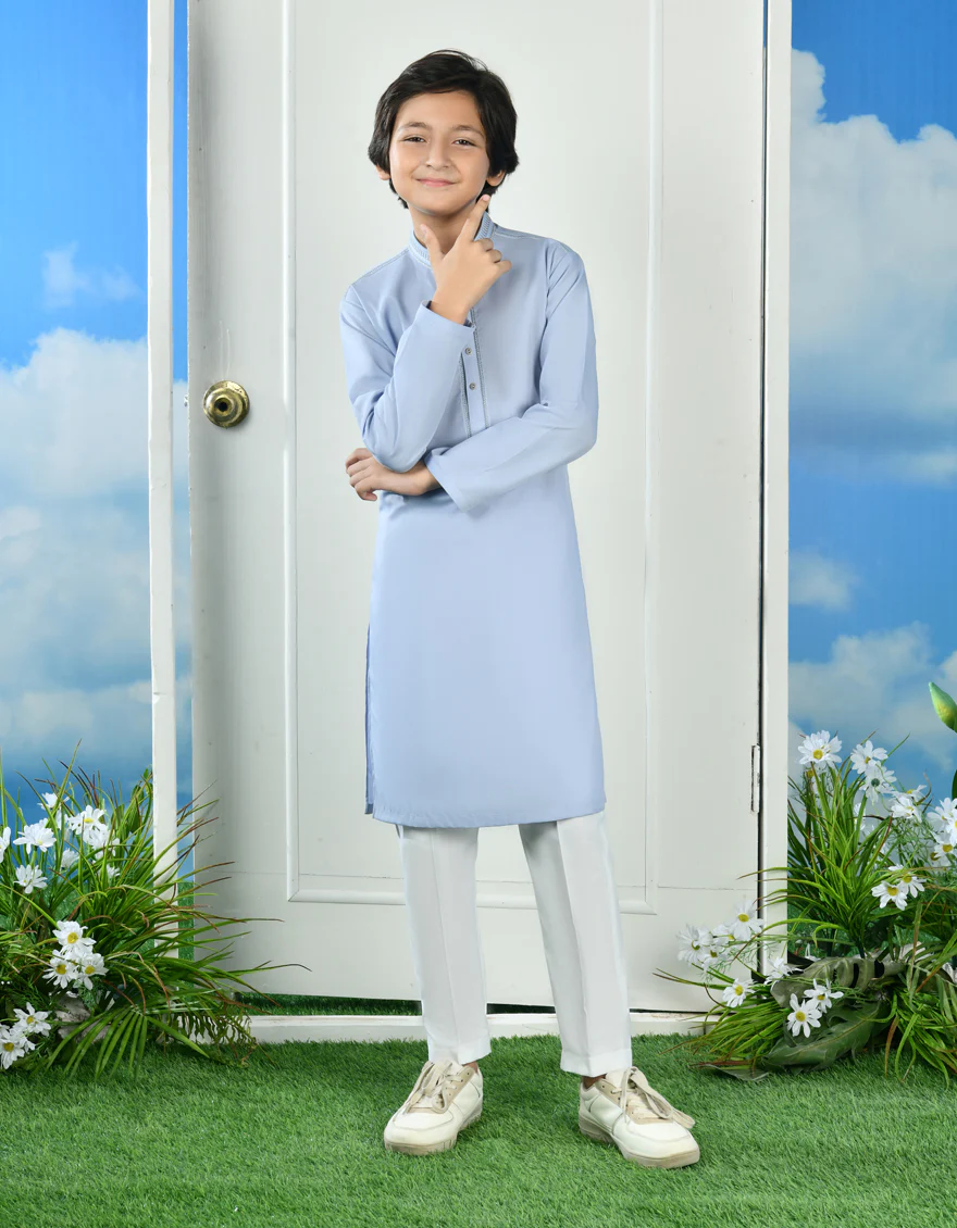 BLUE KURTA TROUSERS | JCKP-A-39030/S24/JJ9294-SF