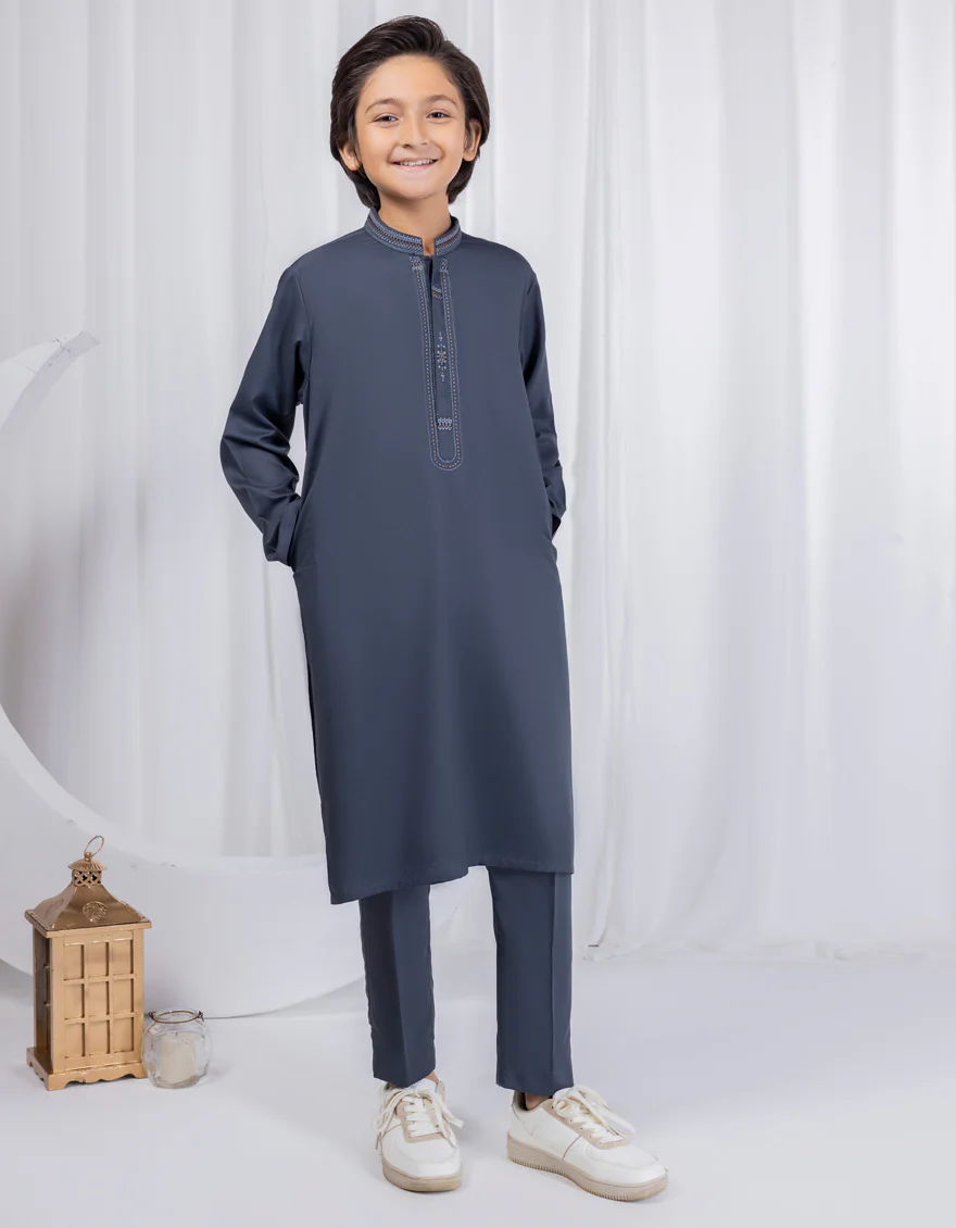 GREY BLENDED KURTA TROUSERS | JCKP-A-39033/S24/JJ8