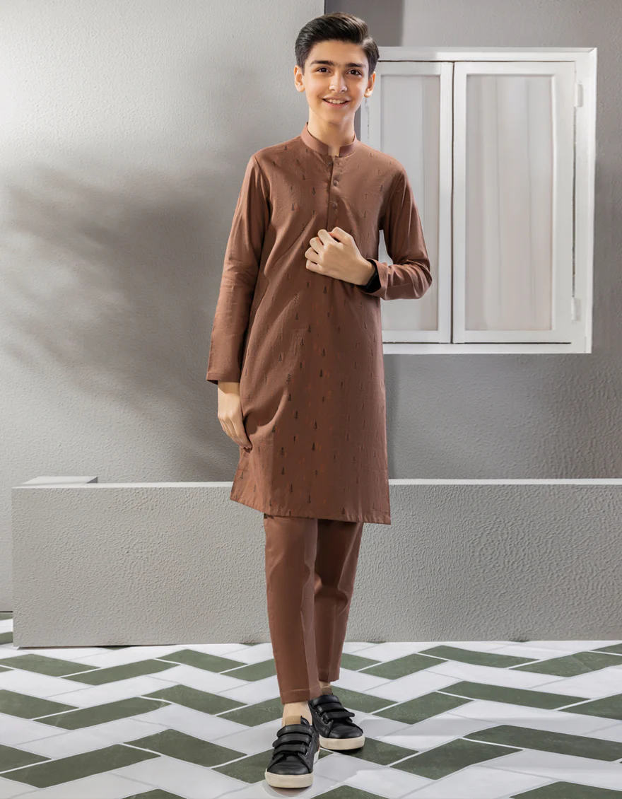 BROWN KURTA TROUSERS | JCKP-A-US-38676/S23/JJ8663-SF