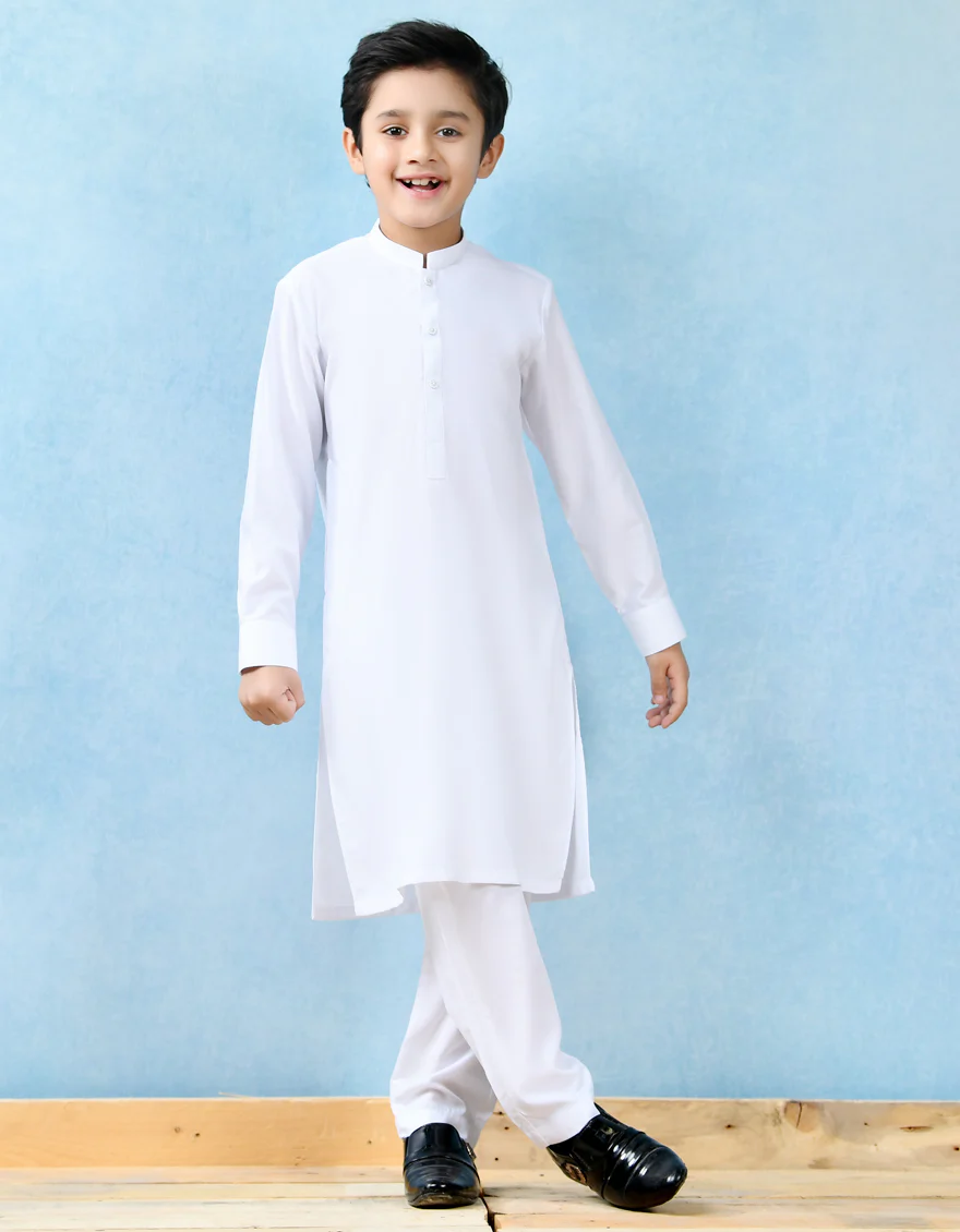 WHITE VISCOSE KURTA TROUSERS | JCKP-A-US-44023/S22/JJ8346-PN