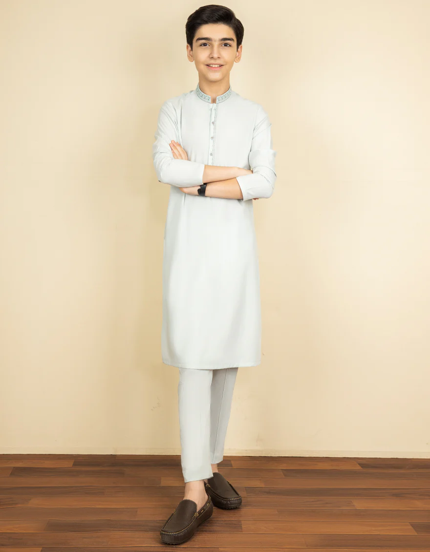 LIGHT GREEN BLENDED KURTA TROUSERS | JCKP-S-US-38579/S22/JJ7673-SF