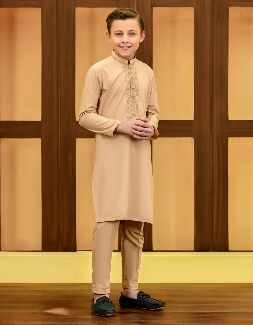BEIGE BLENDED KURTA TROUSERS | JCKP-S-US-38743/S23/JJ8727-SF