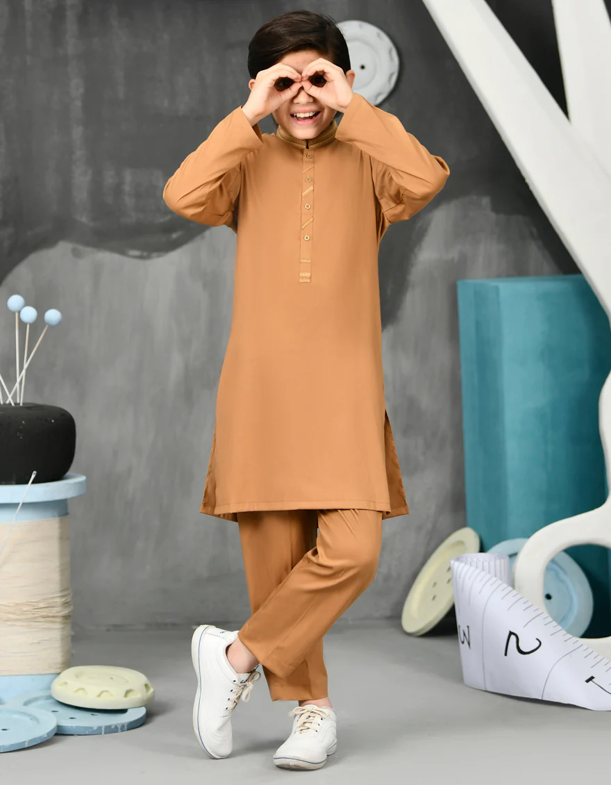 RUST BLENDED KURTA TROUSERS | JCKP-S-US-38809/S23/JJ8957-FL