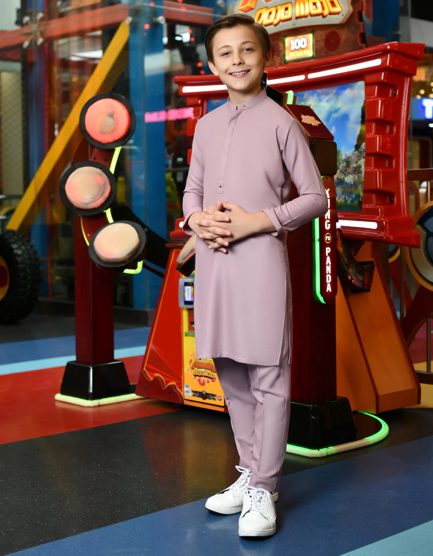 LIGHT PURPLE BLENDED KURTA TROUSERS | JCKP-S-US-46120/S23/JJ8711-PN
