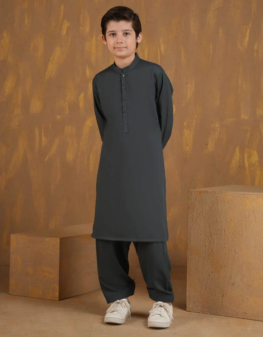 BLUE BLENDED KAMEEZ SHALWAR | JCKS-A-90470/S24/JJ9417-SF
