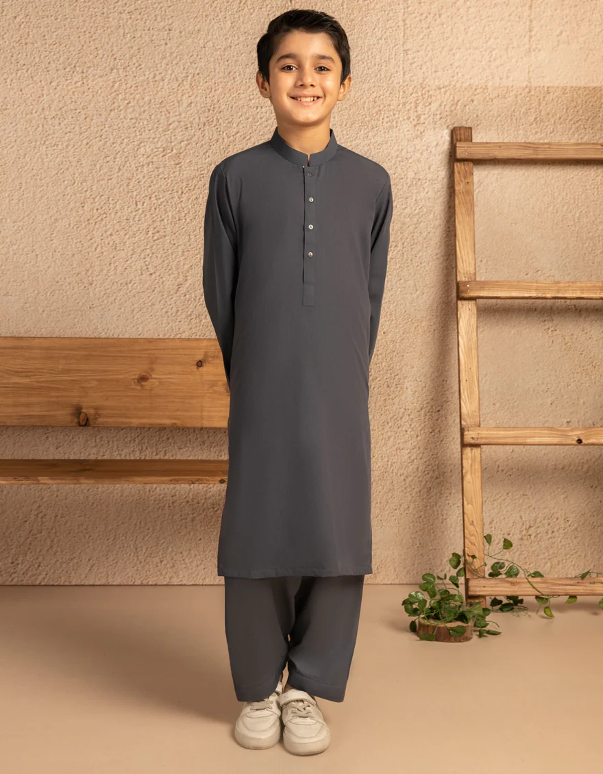 GREY BLENDED KAMEEZ SHALWAR | JCKS-S-39330/S25/JJ7