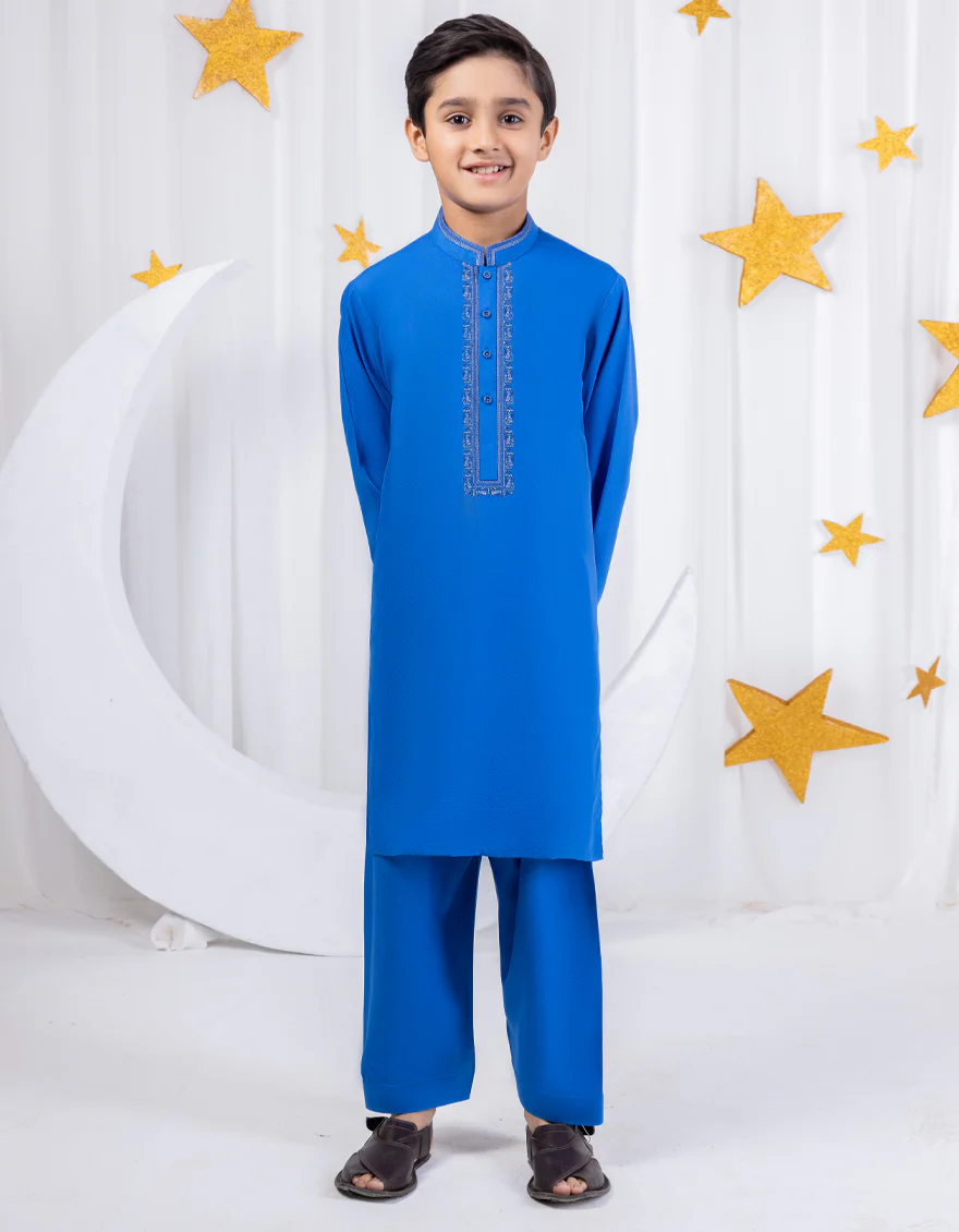 BLUE KAMEEZ SHALWAR | JCKS-S-46314/S24/JJ9