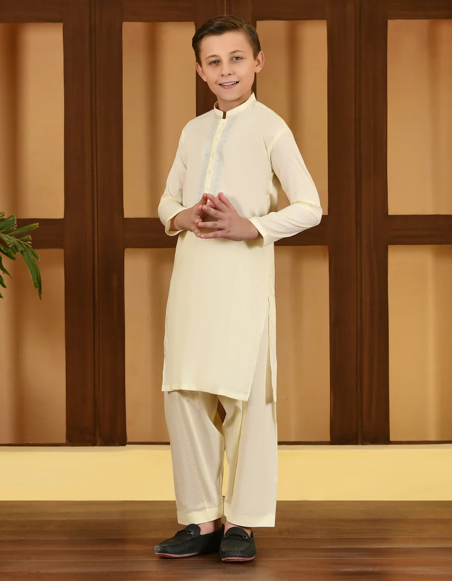 CREAM COTTON KAMEEZ SHALWAR | JCKS-S-US-38710/S23/JJ8394-CL