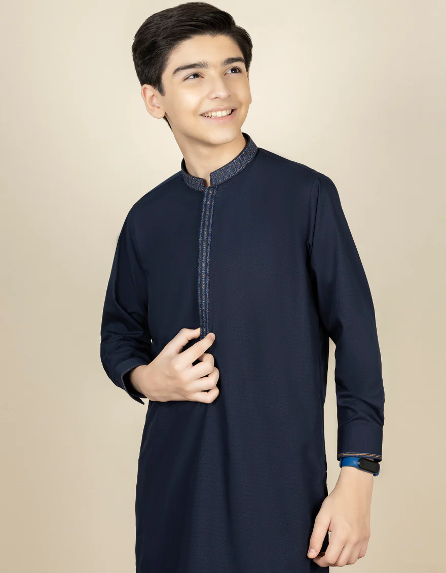 BLUE KAMEEZ SHALWAR | JCKS-S-US-39277/S22/JJ7681-FL - Image 2