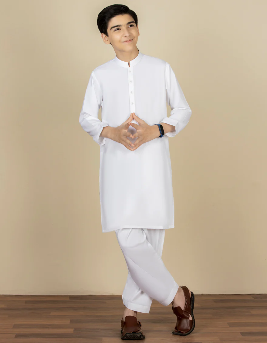 WHITE KAMEEZ SHALWAR | JCKS-S-US-40221-AP/S22/JJ7567-PN