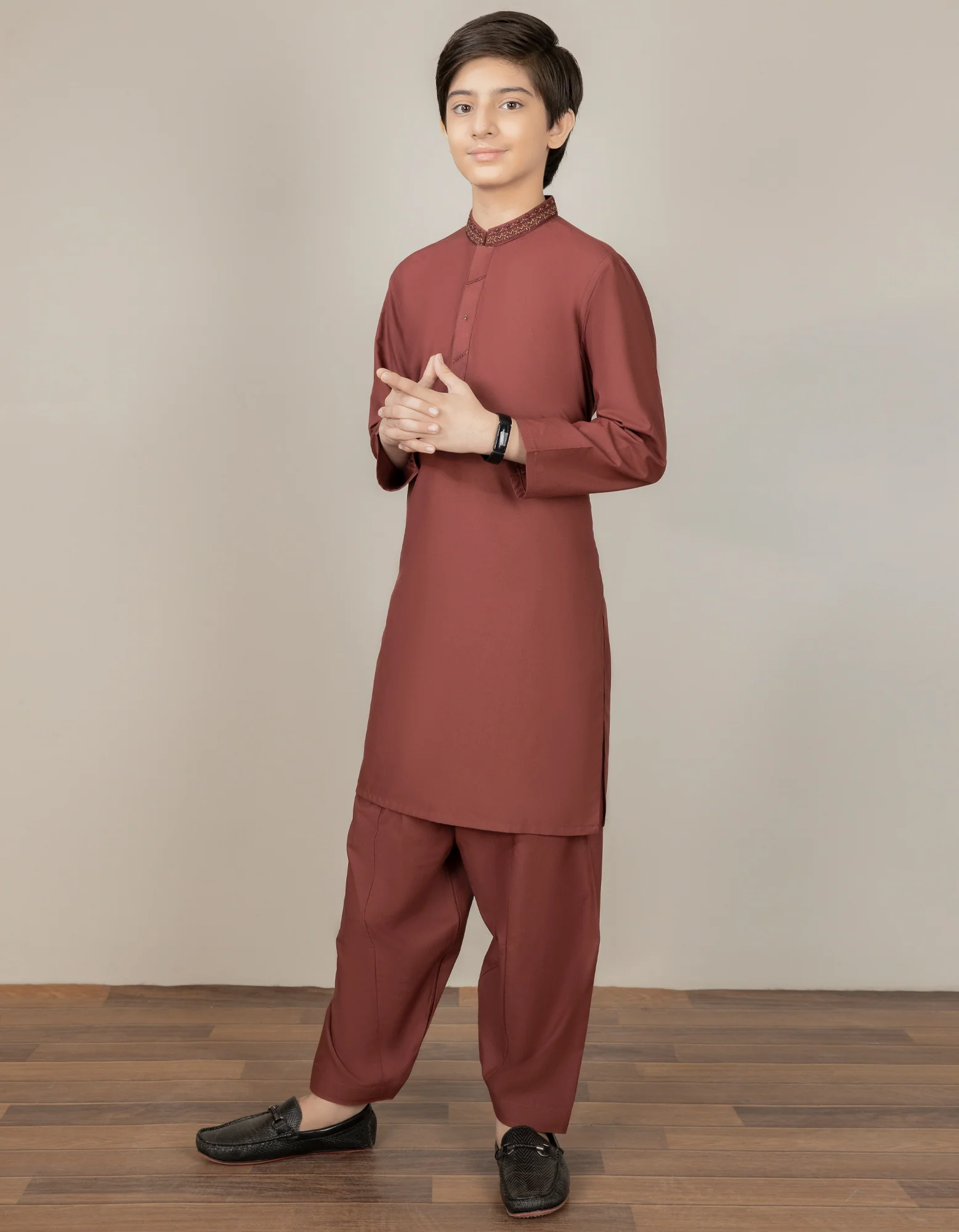 PLUM BLENDED KAMEEZ SHALWAR | JCKS-S-US-41147/S22/JJ7599-SF