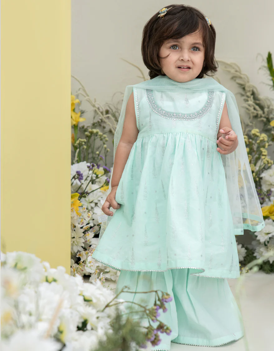 GREEN LAWN 3PC STITCHED | JGK-S-24-1939 FB/LITTLE LUXURY-03