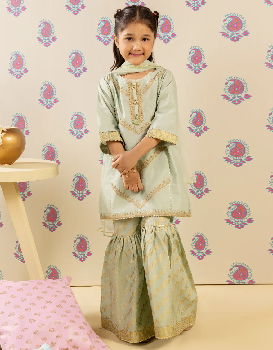 GREEN LAWN 3PC STITCHED | JGK-S-JGP-25-1510 FB/SHEEN GILTZ-4