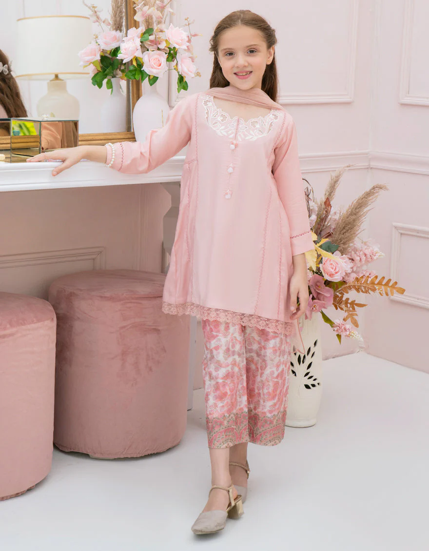 PINK SILK 3PC STITCHED | JGK-S-JGP-25-1576 FB