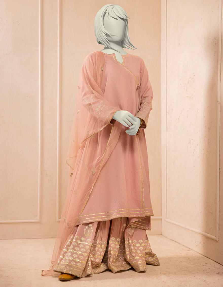PINK TEXTURED 3PC STITCHED | JGK-S-JTF-25-759 FB/