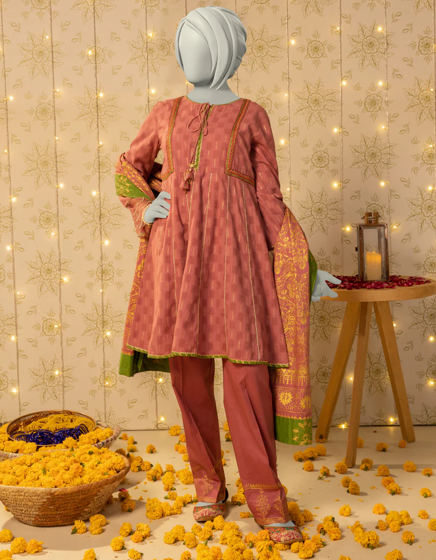 PINK DOBBY 3PC STITCHED | JGK-S-JTP-25-617 FB/DHANAK-07