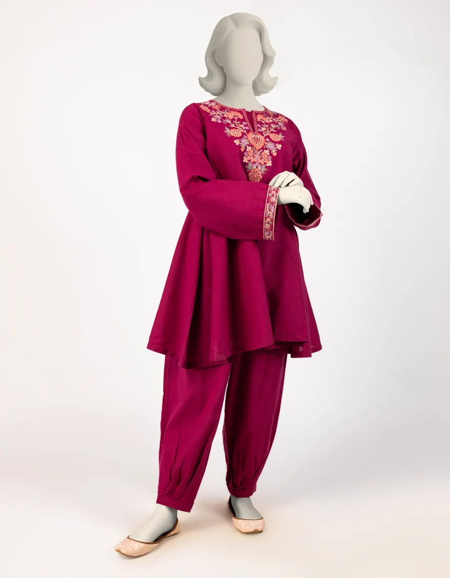 PINK CAMBRIC 2PC STITCHED | JGK-S-JTST-25-510 FB/KASHMERE-4