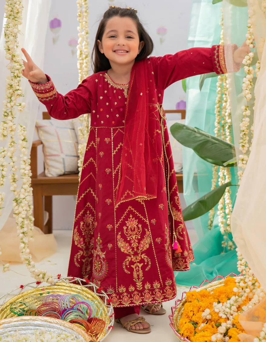 MAROON LAWN 3PC STITCHED | JGK-S-US-22-1918 FB/JH-161