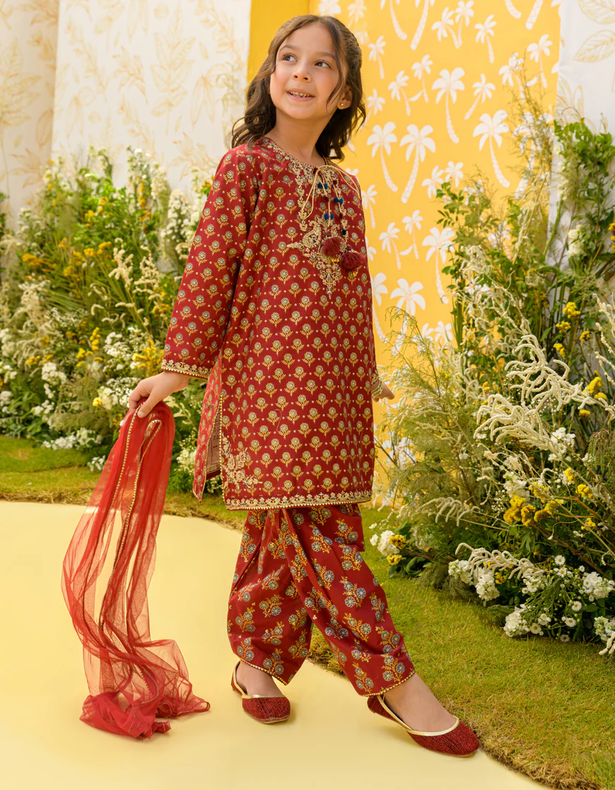 MAROON 3PC STITCHED | JGK-S-US-23-1923 FB/HF-163