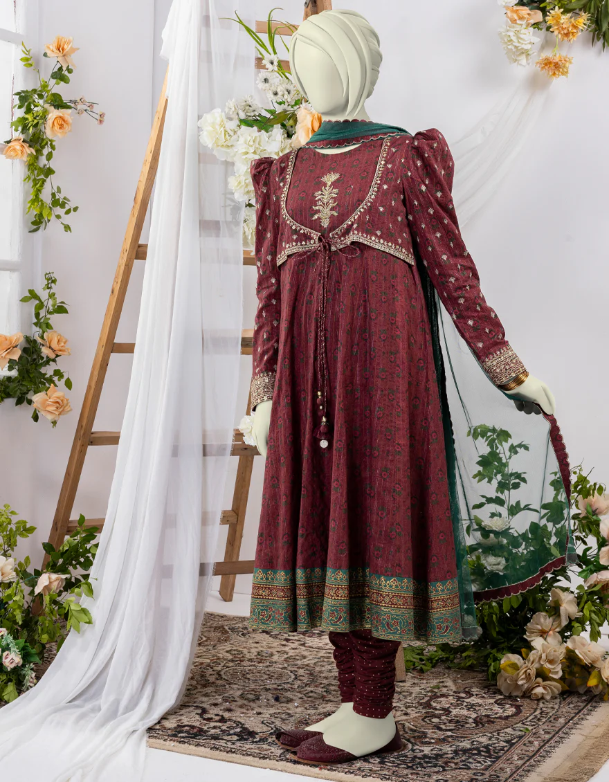 RED LAWN 3PC STITCHED | JGK-YGTL-625-24 FB/RUNG-E-ZARI-02