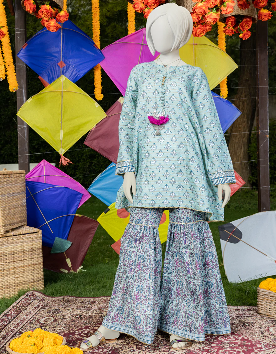 TEAL DYED 2PC STITCHED | JGK-YGTL-S-US-415-23 FB/AZUL-716