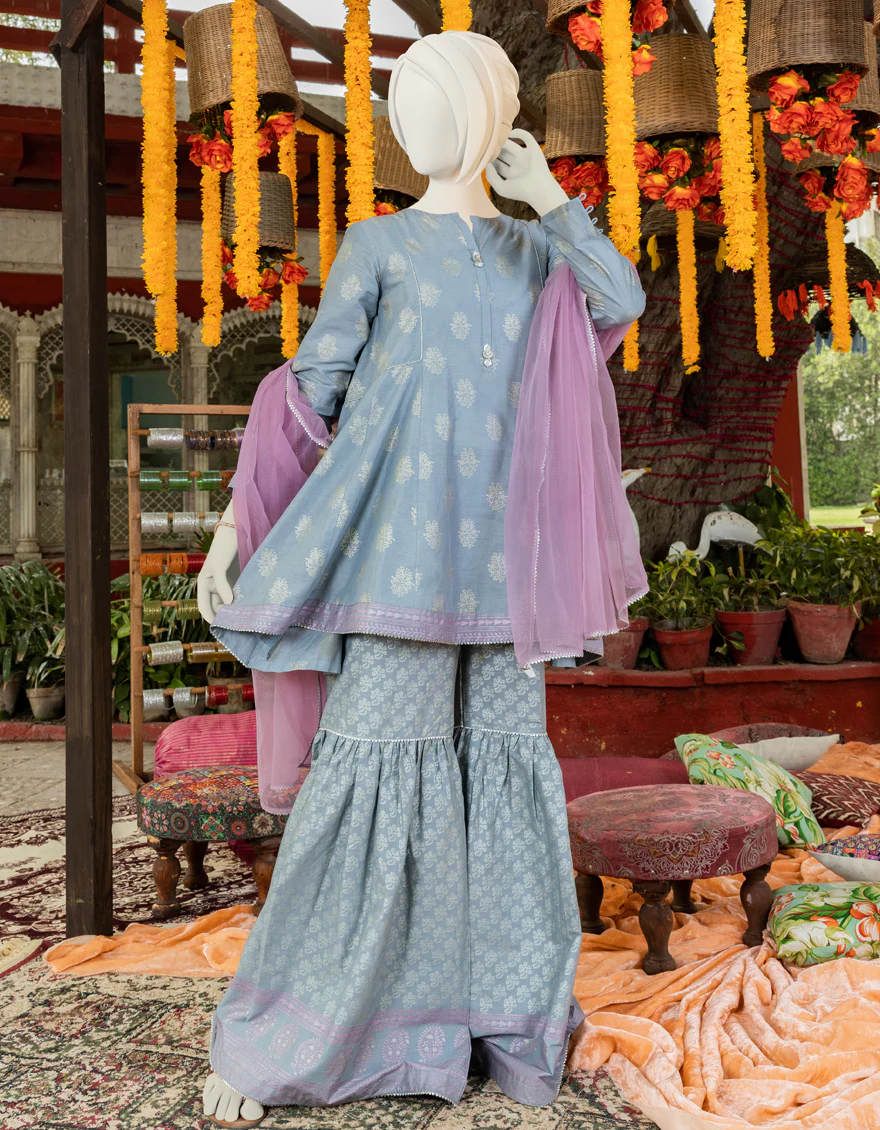 GREY LAWN 3PC STITCHED | JGK-YGTL-S-US-625-23 FB/BAHRAM-719