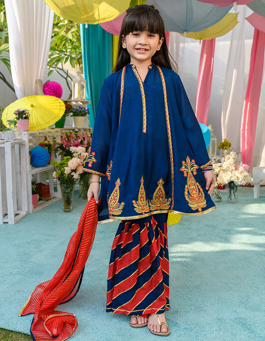 BLUE COTTON 3PC STITCHED | JGKL-S-JJGS-US-22-017 FB/FF-064