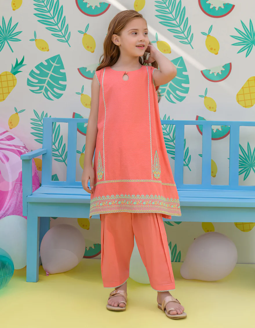 PINK TEXTURED 2PC STITCHED | JGKL-S-JK2-24-5606 FB/NELYA-01