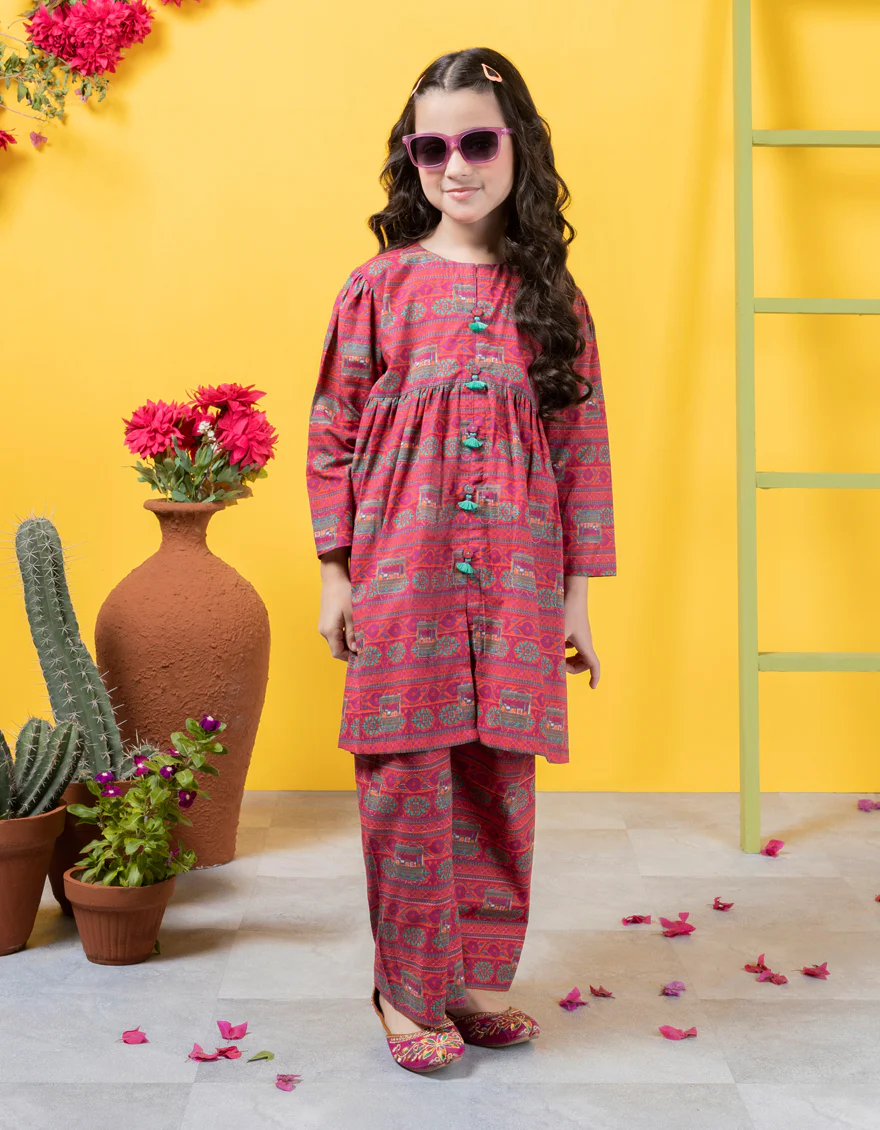 PINK LAWN 2PC STITCHED | JGKL-S-JK2-24-5649 FB/ARTSY-03