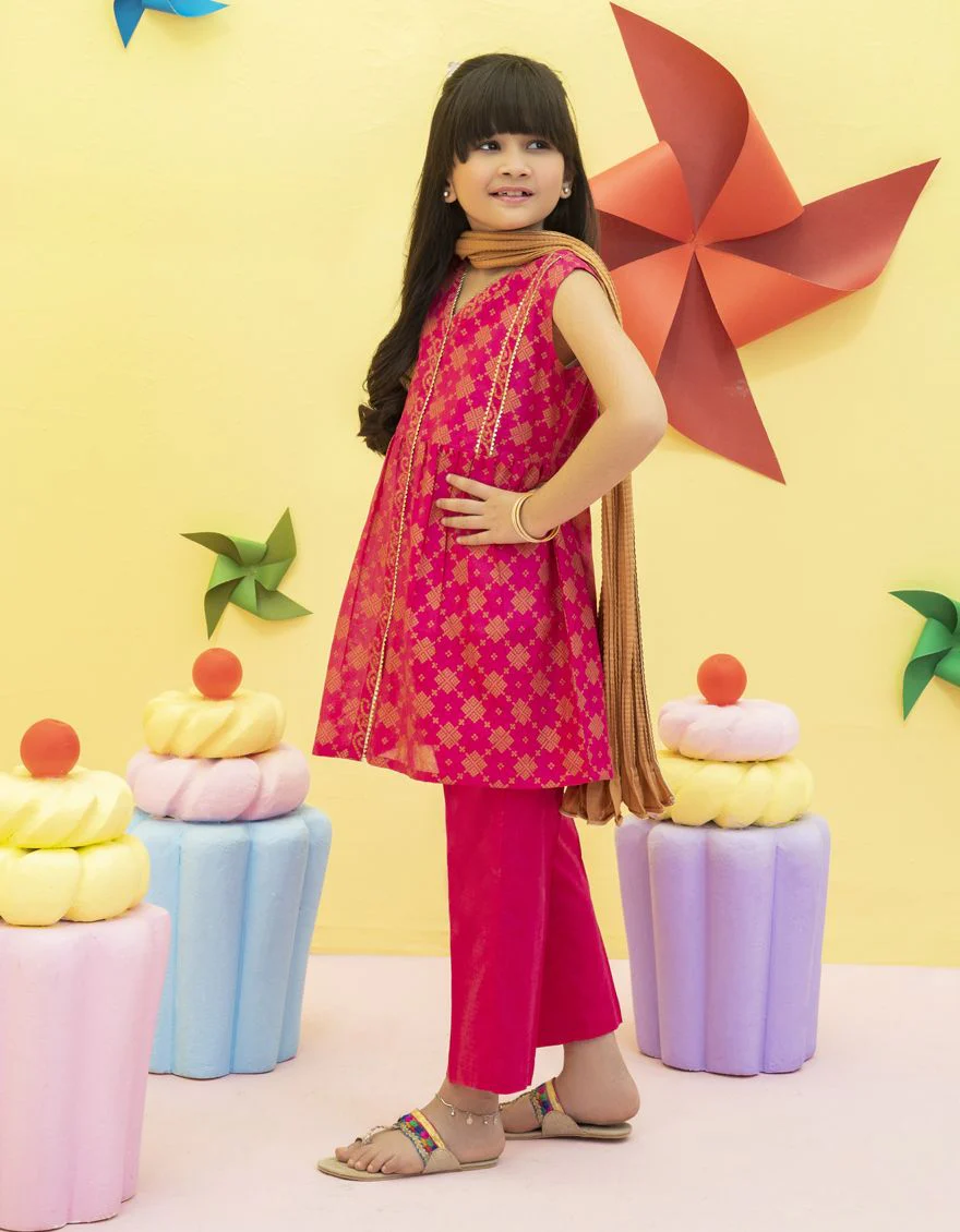 PINK LAWN 3PC STITCHED | JGKL-S-US-22-1524 FB/SUNEHRI