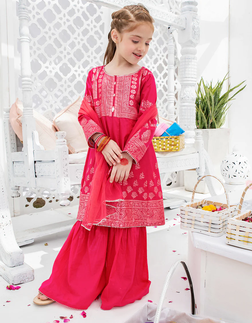 PINK LAWN 3PC STITCHED | JGKL-S-US-22-1539 FB/STEEL BLUE