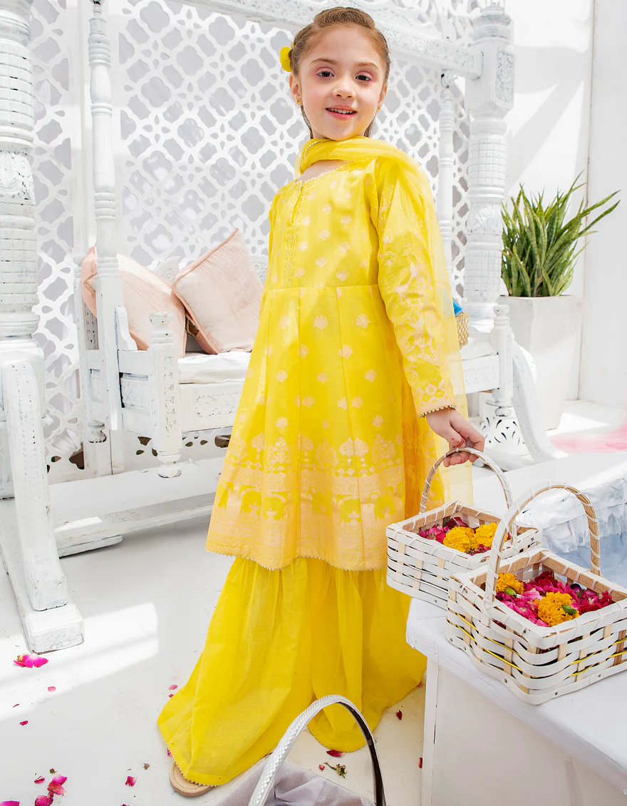 YELLOW LAWN 3PC STITCHED | JGKL-S-US-22-1541 FB/FREYA