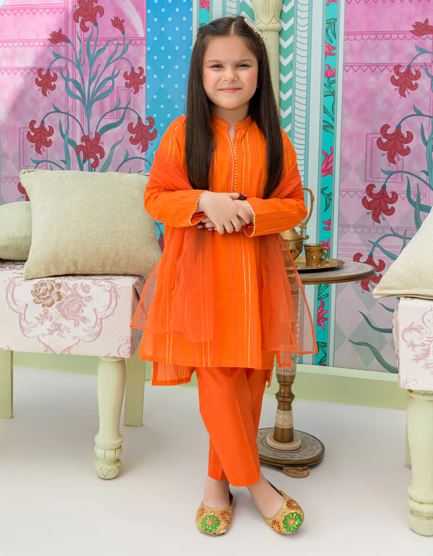 ORANGE DYED 3PC STITCHED | JGKL-S-US-23-1537 FB/METE