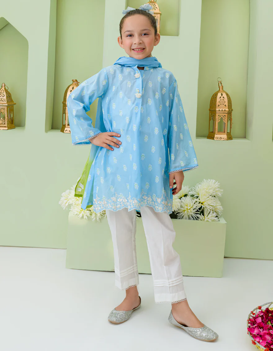 BLUE LAWN 3PC STITCHED | JGKL-S-US-23-1544 FB/JANGMI