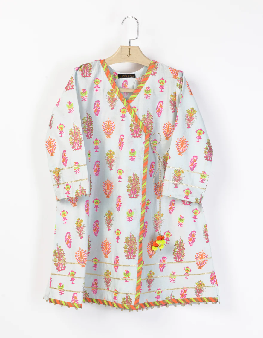 BLUE LAWN KURTI | JGLK-S-JGS-25-2516 FB/BLOCK GIRL-01