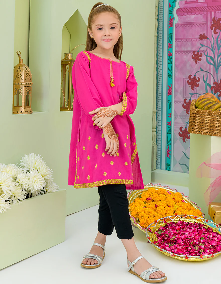 PINK LAWN KURTI | JGLK-S-US-23-2517 FB/EDT-23-003