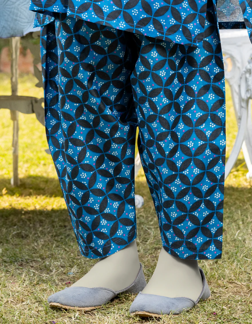 BLUE LAWN TROUSERS | JGT-S-JTT-25-4003 FB/ESSENTIALS- T-03
