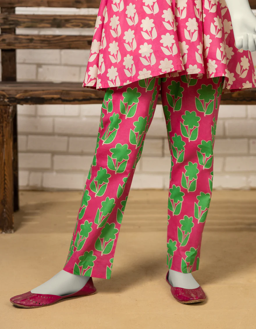 PINK LAWN TROUSERS | JGT-S-JTT-25-4057 FB