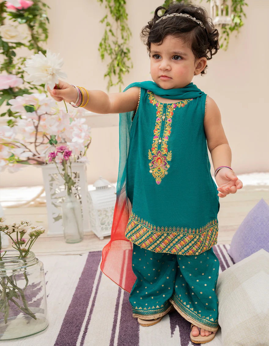 SEA GREEN KARANDI 2PC STITCHED | JIK-S-JGI2-US-22-033 FB/AM-2041