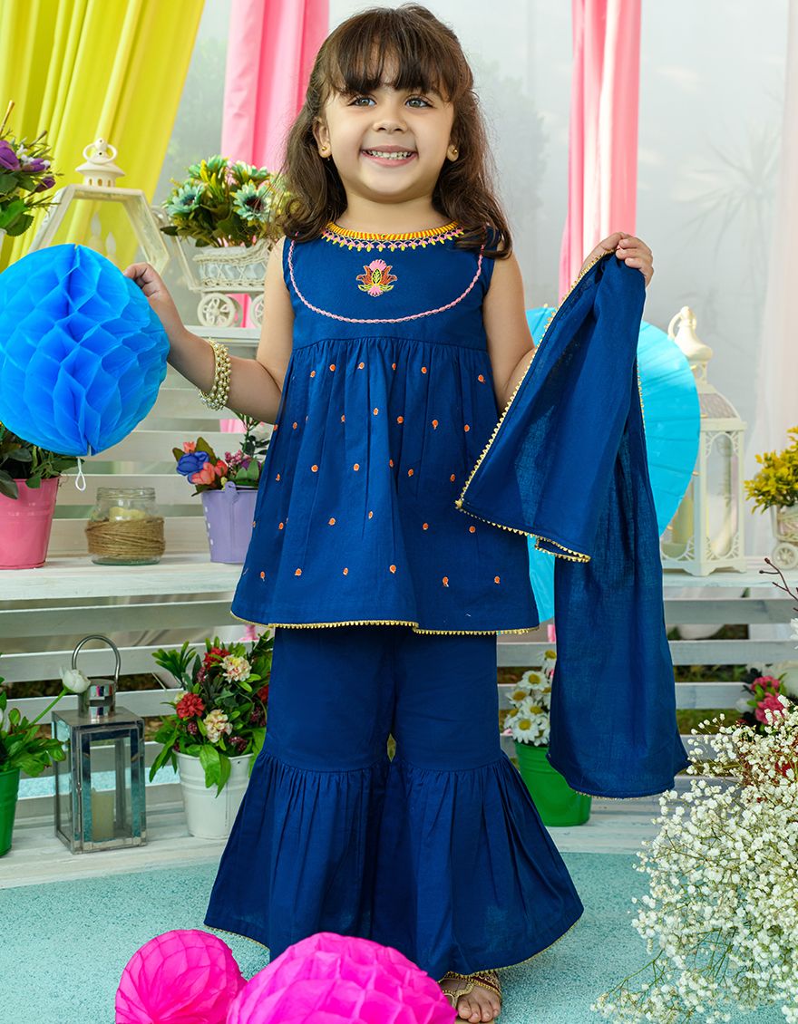 BLUE LAWN 3PC STITCHED | JIK-S-JGIN-US-22-012 FB/RFD