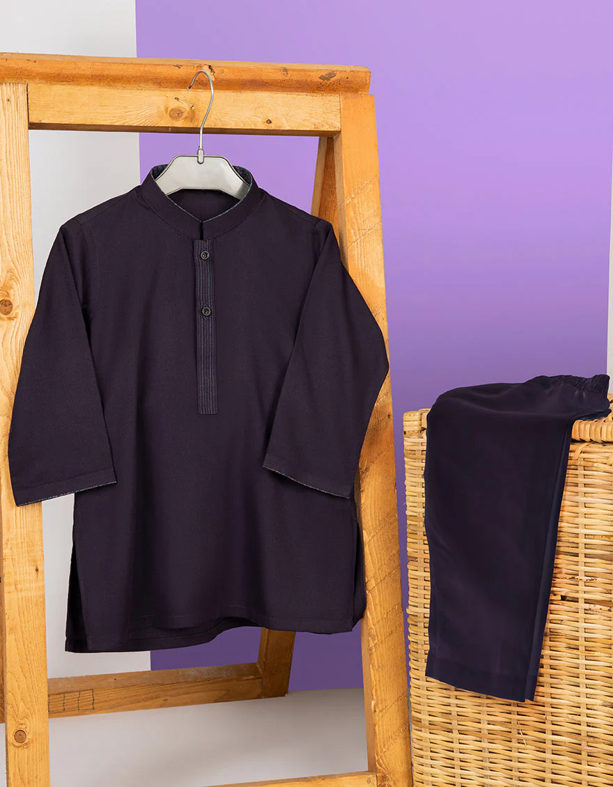 PURPLE BLENDED KAMEEZ SHALWAR | JIKS-US-44073/A22/JJ8161-CL