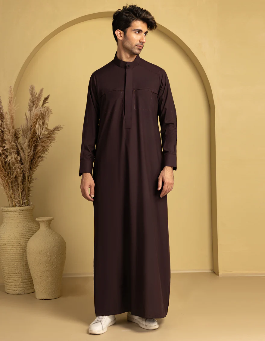MAROON BLENDED JUBBA | JJ-JUBBA-33138/S25/J