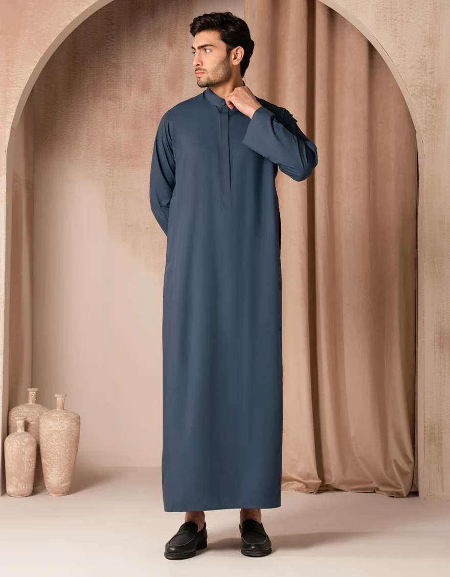 TEAL BLUE BLENDED JUBBA | JJ-JUBBA-33417/S25/JJ10213-CL