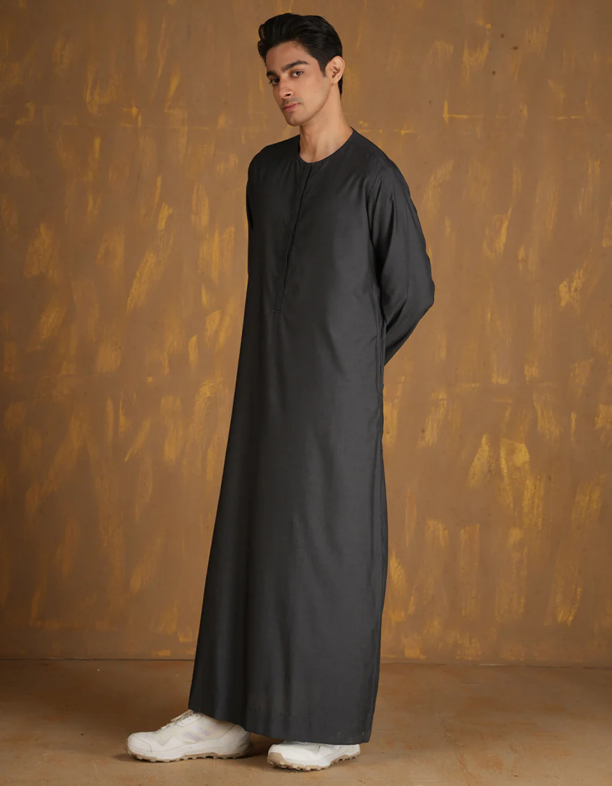 GREY BLENDED JUBBA | JJ-JUBBA-A-47287/S24/JJ8182-SF