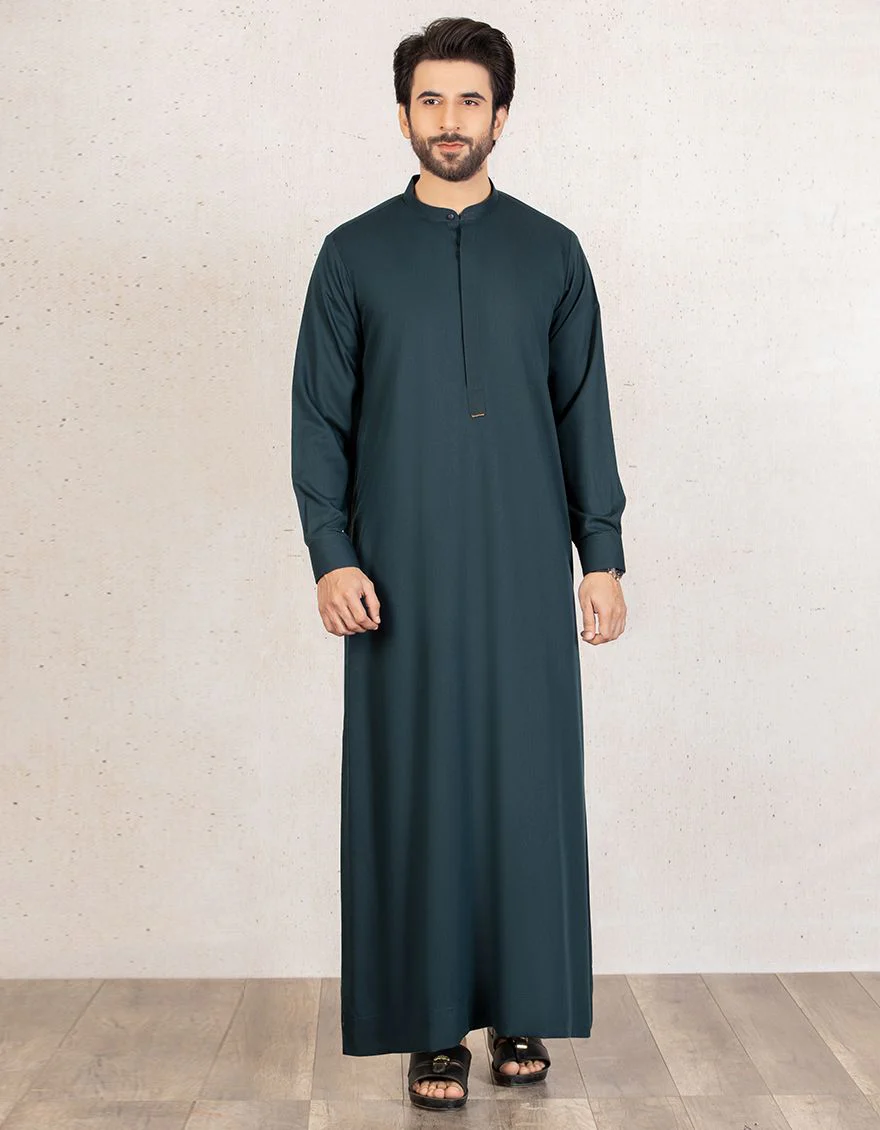 EMERALD GREEN JUBBA | JJ-JUBBA-US-42255/S21/JJ7194-PN