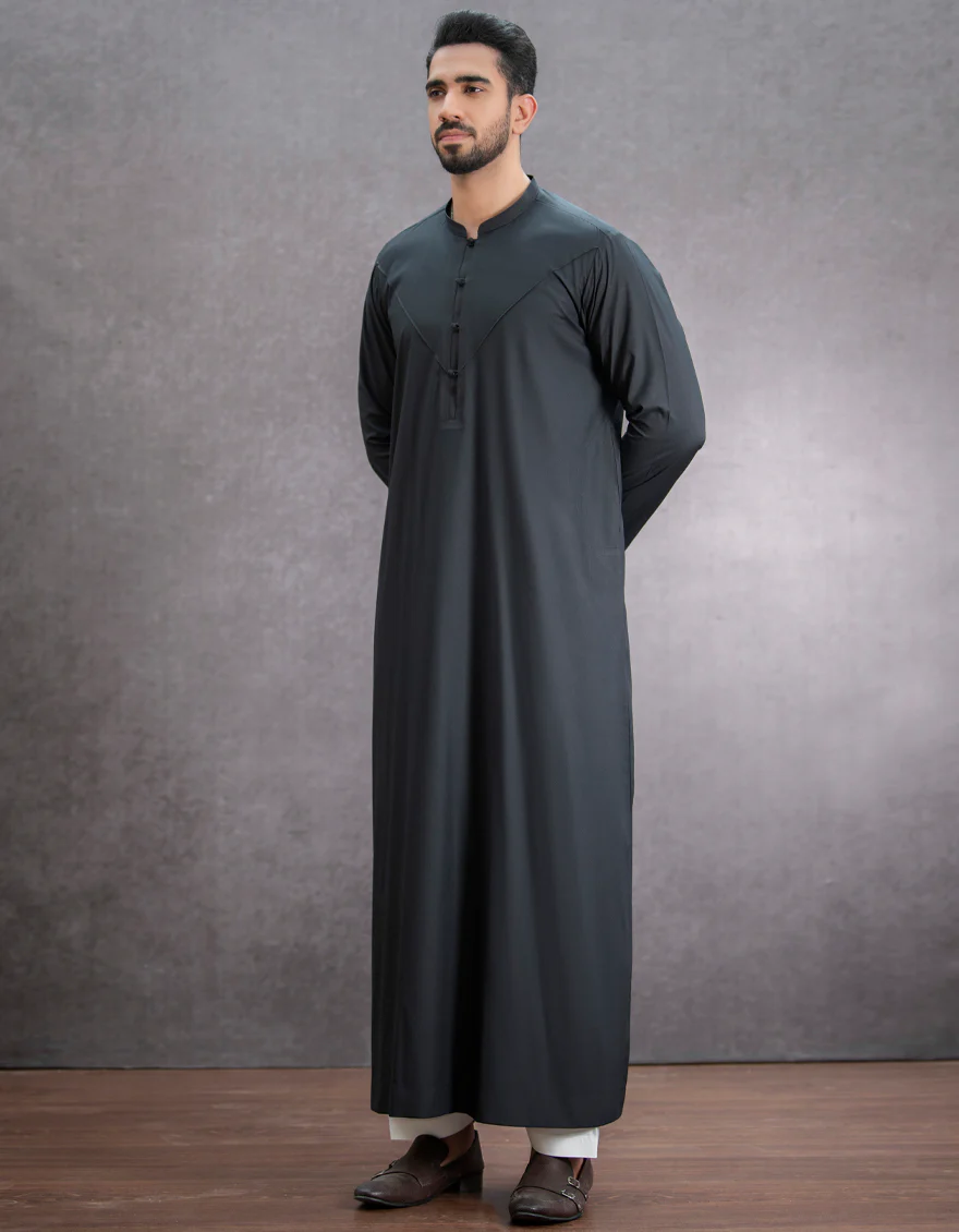 BLACK VISCOSE JUBBA | JJ-JUBBA-US-44151/A22/JJ8402-CL