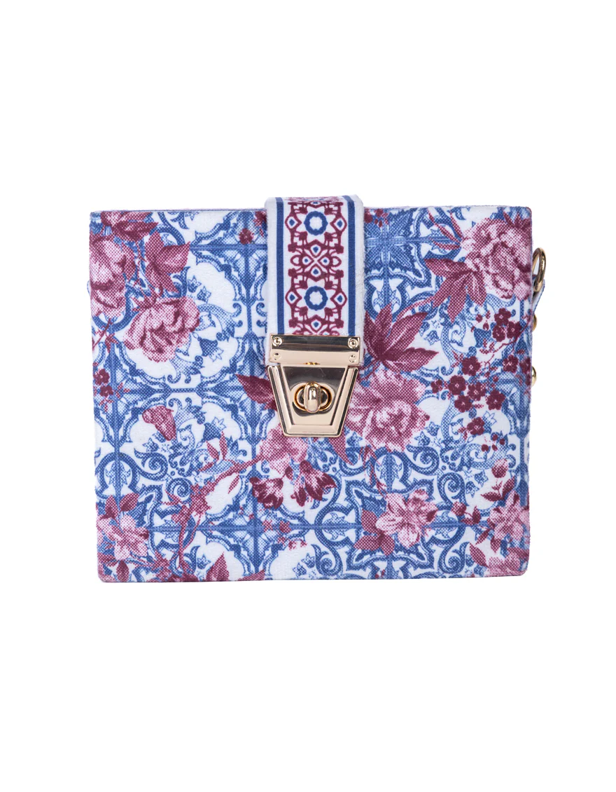 BLUE VELVET HANDBAG | JJBL-24-057 FB/VENDO