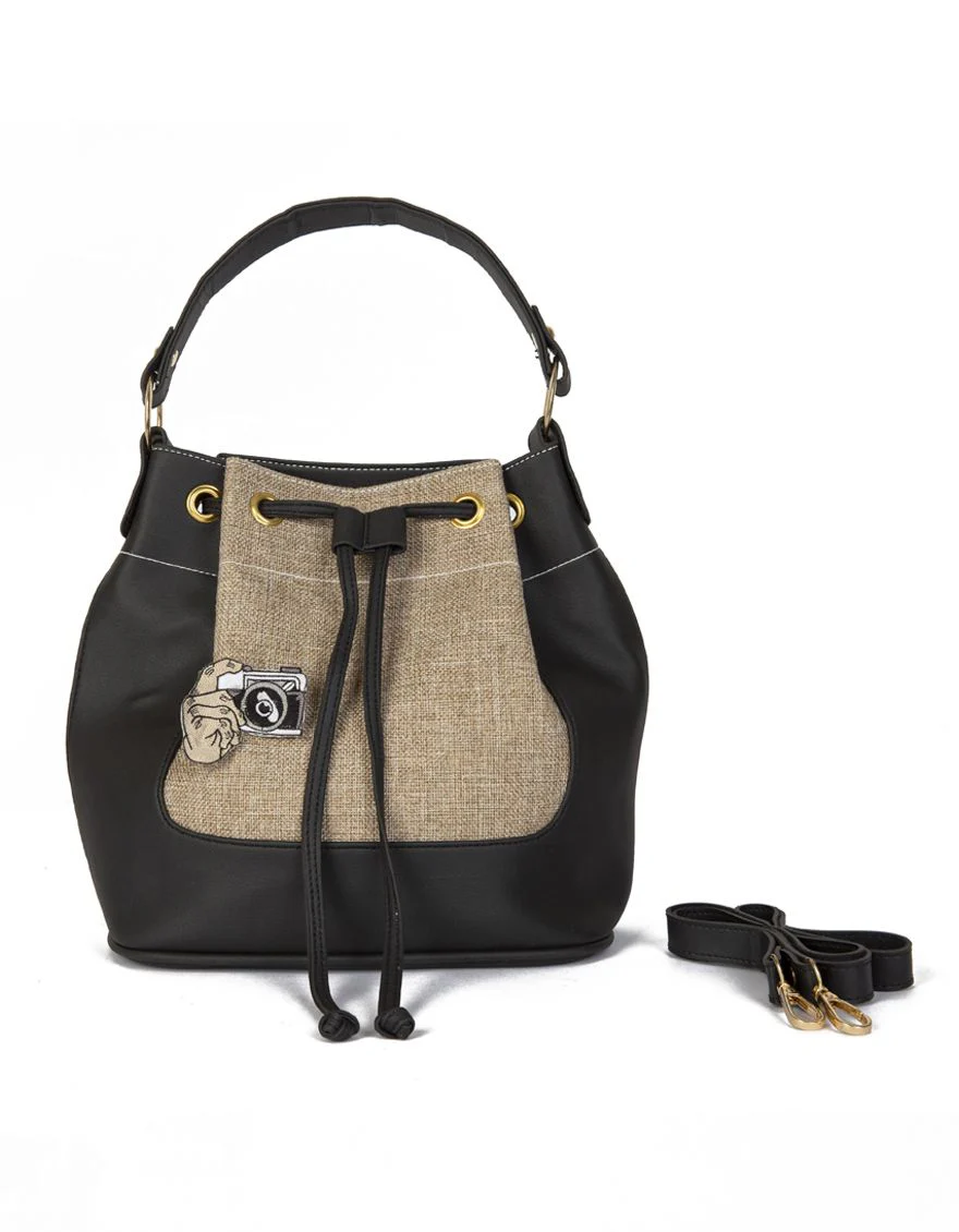 BLACK HANDBAG | JJBL-US-21-017 FB/REXINE