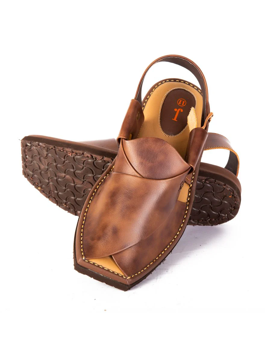 BROWN PESHAWARI SANDALS | JJFW-JPC-US-010/S21-DP-BL-PLN