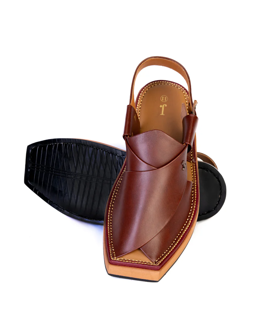 MAROON PESHAWARI SANDALS | JJFW-JPC-US-016/S23-NI-PLN
